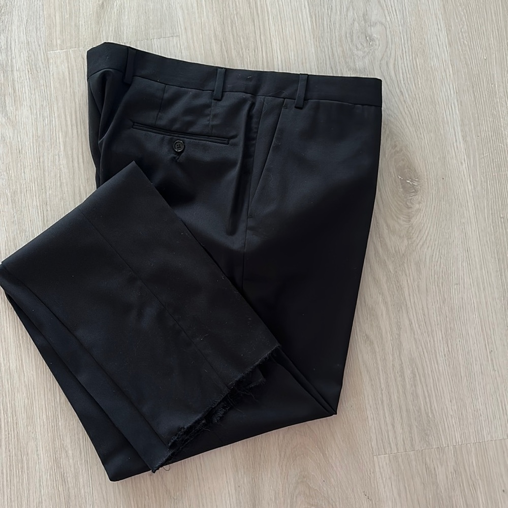 John Varvatos unhemed dress pant